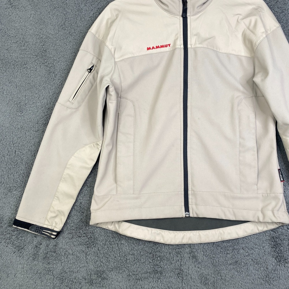 Mammut Softec Soft Shell Jacket Size Medium Cream… - image 2